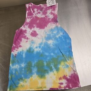 Ivory Ella Colorful Tie-Dye Tank Top size small